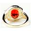 10K, 14K or 18K Gold Ladies Ring, Created Padparadscha Sapphire, R021