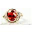 10K, 14K or 18K Gold Ladies Ring, Created Padparadscha Sapphire, R021