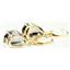 14k Gold Leverback Earrings, Mystic Fire Topaz, E327