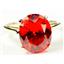 10K, 14K or 18K Gold Ladies Ring, Created Padparadscha Sapphire, R055