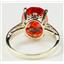 10K, 14K or 18K Gold Ladies Ring, Created Padparadscha Sapphire, R055
