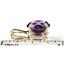 P002, Amethyst 14k Gold Pendant