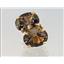 14k Gold Post Earrings, Smoky Quartz, E002