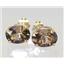 14k Gold Post Earrings, Smoky Quartz, E002