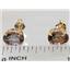 14k Gold Post Earrings, Smoky Quartz, E002