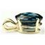 P004, London Blue Topaz 14K Gold Pendant