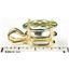 P004, Green Amethyst 14k Gold Pendant