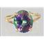 10K, 14K or 18K Gold Ladies Ring, Mystic Fire Topaz, R132