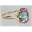 10K, 14K or 18K Gold Ladies Ring, Mystic Fire Topaz, R132
