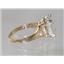 10K, 14K or 18K Gold Ladies Ring, Mercury Mist Topaz, R132