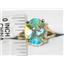 10K, 14K or 18K Gold Ladies Ring, Mercury Mist Topaz, R132