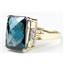 10K, 14K or 18K Gold Ladies Ring, London Blue Topaz, R201