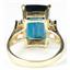 10K, 14K or 18K Gold Ladies Ring, London Blue Topaz, R201