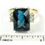 10K, 14K or 18K Gold Ladies Ring, London Blue Topaz, R201