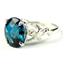 London Blue Topaz, 925 Sterling Silver Ring, SR154