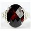 Sterling Silver Ladies Ring, Mozambique Garnet, SR049