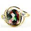 10K, 14K or 18K Gold Ladies Ring, Mystic Fire Topaz, R021