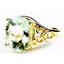 10K, 14K or 18K Gold Ladies Ring, Green Amethyst (Prasiolite), R057