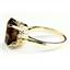 10K, 14K or 18K Gold Ladies Ring, Smoky Quartz (Concave Cut), R055