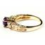 10K, 14K or 18K Gold Ladies Ring, Brazilian Amethyst w/ Accents, R254