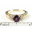 10K, 14K or 18K Gold Ladies Ring, Brazilian Amethyst w/ Accents, R254