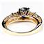 10K, 14K or 18K Gold Ladies Ring, Created Blue Sapphire w/ Accents, R254