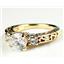 10K, 14K or 18K Gold Ladies Ring, Cubic Zirconia w/ Accents, R254