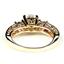 10K, 14K or 18K Gold Ladies Ring, Cubic Zirconia w/ Accents, R254