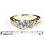 10K, 14K or 18K Gold Ladies Ring, Cubic Zirconia w/ Accents, R254