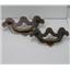 2 Antique Dark to Copper Metal Chippendale Drawer Pull Handles-Cabinet Furniture