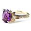 10K, 14K or 18K Gold Ladies Ring, Amethyst, R136