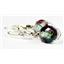 925 Sterling Silver Leverback Earrings, Mystic Fire Topaz, SE107