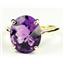 10K, 14K or 18K Gold Ladies Ring, Amethyst, R055