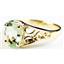 10K, 14K or 18K Gold Ladies Ring, Green Amethyst (Prasiolite), R005