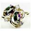 10K, 14K or 18K Gold Ladies Ring, Mystic Fire Topaz, R016