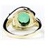 10K, 14K or 18K Gold Ladies Ring, Russian Nanocrystal Emerald, R021