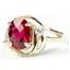 10K, 14K or 18K Gold Ladies Ring, Created Ruby, R021