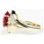 10K, 14K or 18K Gold Ladies Ring, Created Ruby, R021