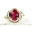10K, 14K or 18K Gold Ladies Ring, Created Ruby, R021