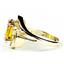 10K, 14K or 18K Gold Ladies Ring, Golden Yellow CZ, R021