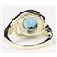 10K, 14K or 18K Gold Ladies Ring, London Blue Topaz, R021