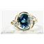 10K, 14K or 18K Gold Ladies Ring, London Blue Topaz, R021