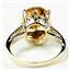 10K, 14K or 18K Gold Ladies Ring, Champagne CZ, R055