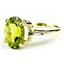 10K, 14K or 18K Gold Ladies Ring, Manchurian Peridot, R055