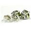 925 Sterling Silver Post Earrings, Peridot, SE012