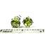 925 Sterling Silver Post Earrings, Peridot, SE012