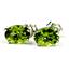 925 Sterling Silver Post Earrings, Peridot, SE002