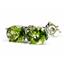 925 Sterling Silver Post Earrings, Peridot, SE002