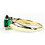 10K, 14K or 18K Gold Ladies Ring, Russian Nanocrystal Emerald, R058