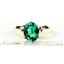 10K, 14K or 18K Gold Ladies Ring, Russian Nanocrystal Emerald, R058
